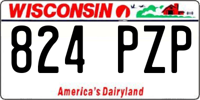 WI license plate 824PZP