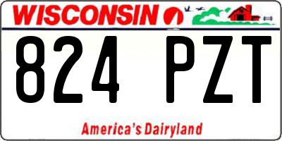 WI license plate 824PZT