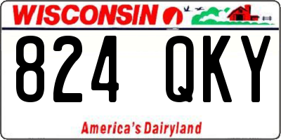 WI license plate 824QKY