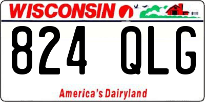 WI license plate 824QLG