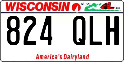 WI license plate 824QLH