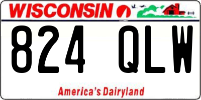 WI license plate 824QLW