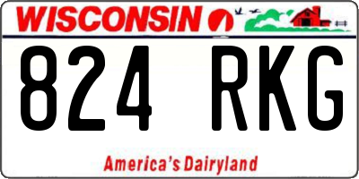 WI license plate 824RKG