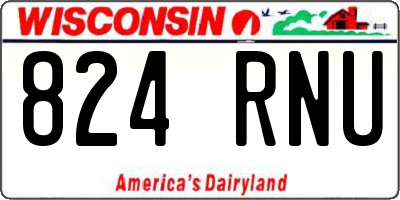 WI license plate 824RNU