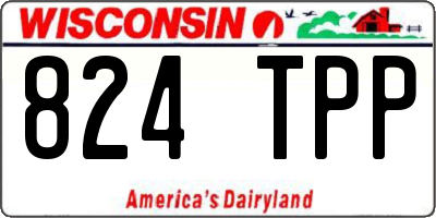WI license plate 824TPP