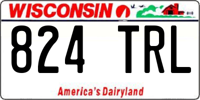 WI license plate 824TRL