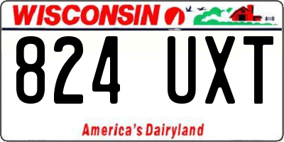WI license plate 824UXT