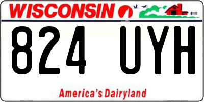 WI license plate 824UYH