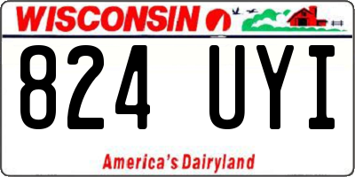 WI license plate 824UYI