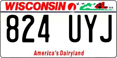 WI license plate 824UYJ