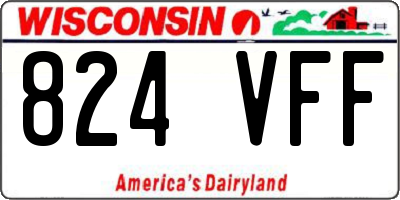 WI license plate 824VFF