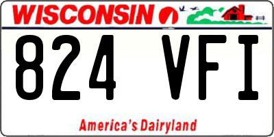 WI license plate 824VFI