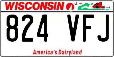 WI license plate 824VFJ