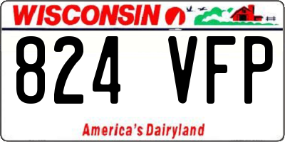 WI license plate 824VFP