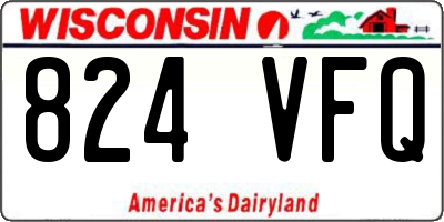 WI license plate 824VFQ
