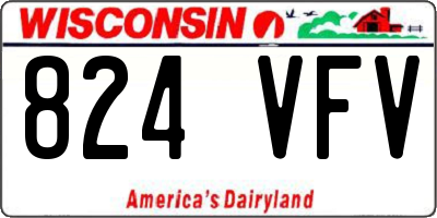 WI license plate 824VFV