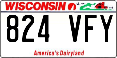 WI license plate 824VFY