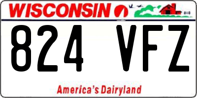 WI license plate 824VFZ