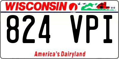 WI license plate 824VPI