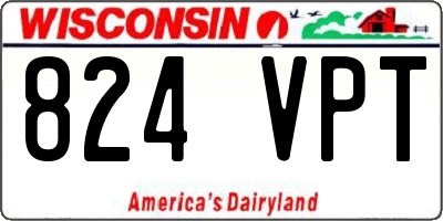 WI license plate 824VPT
