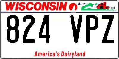 WI license plate 824VPZ