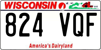 WI license plate 824VQF