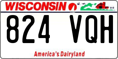 WI license plate 824VQH
