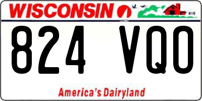 WI license plate 824VQO