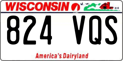 WI license plate 824VQS