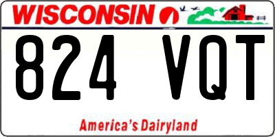 WI license plate 824VQT