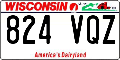 WI license plate 824VQZ