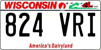 WI license plate 824VRI
