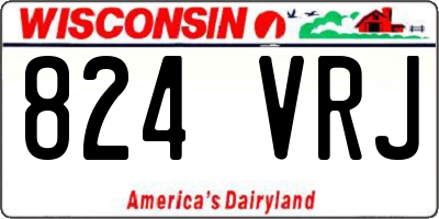WI license plate 824VRJ