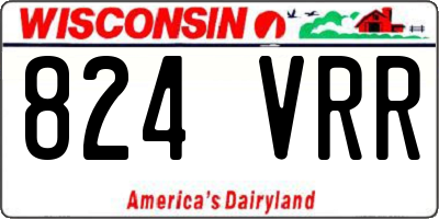 WI license plate 824VRR