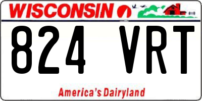 WI license plate 824VRT