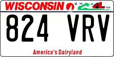 WI license plate 824VRV
