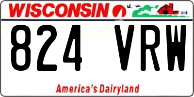 WI license plate 824VRW