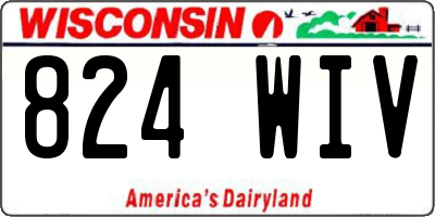 WI license plate 824WIV