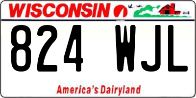 WI license plate 824WJL