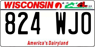 WI license plate 824WJO