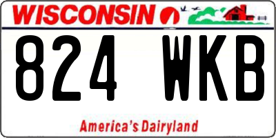 WI license plate 824WKB