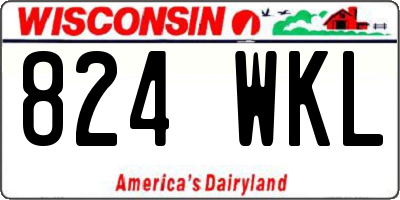 WI license plate 824WKL