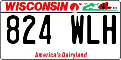WI license plate 824WLH