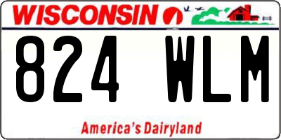 WI license plate 824WLM
