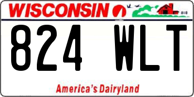 WI license plate 824WLT