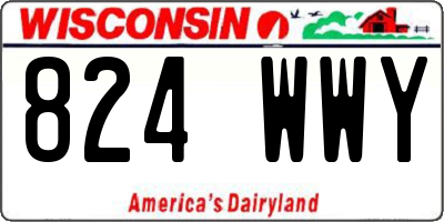 WI license plate 824WWY