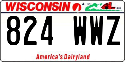 WI license plate 824WWZ