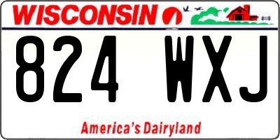 WI license plate 824WXJ