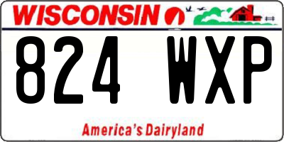 WI license plate 824WXP
