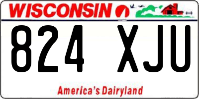 WI license plate 824XJU